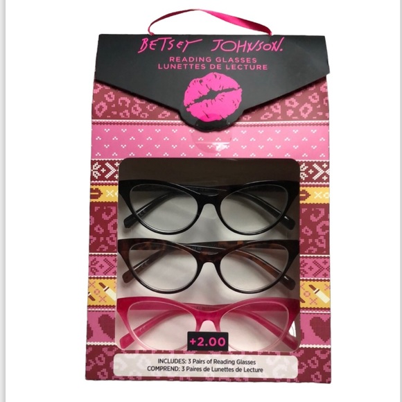 Betsey Johnson Reading Glasses 2.00 - Picture 1 of 8